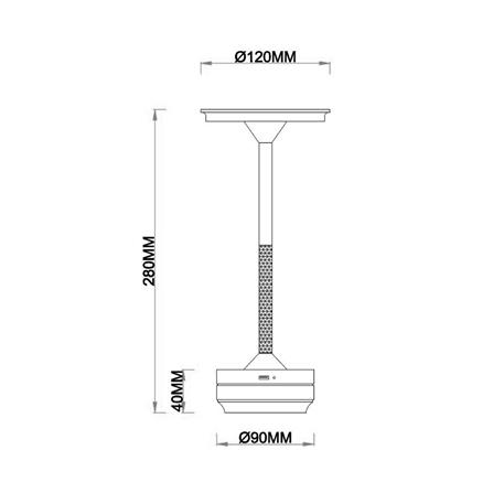 ไฟตั้งโต๊ะ LED CARINI T230420 3 วัตต์ สีทอง_11