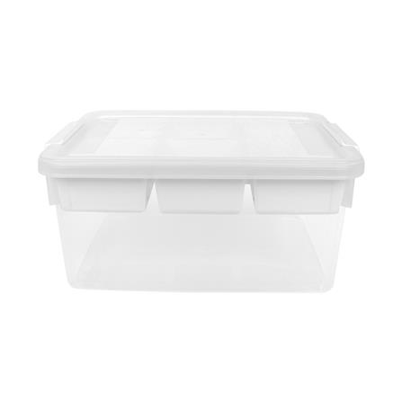 กล่องเก็บของพร้อมถาดแบ่ง STACKO SIZE S 40.5X29.5X18.5 ซม. สีใส_2