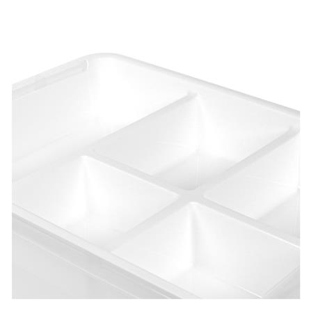 กล่องเก็บของพร้อมถาดแบ่ง STACKO SIZE S 40.5X29.5X18.5 ซม. สีใส_3