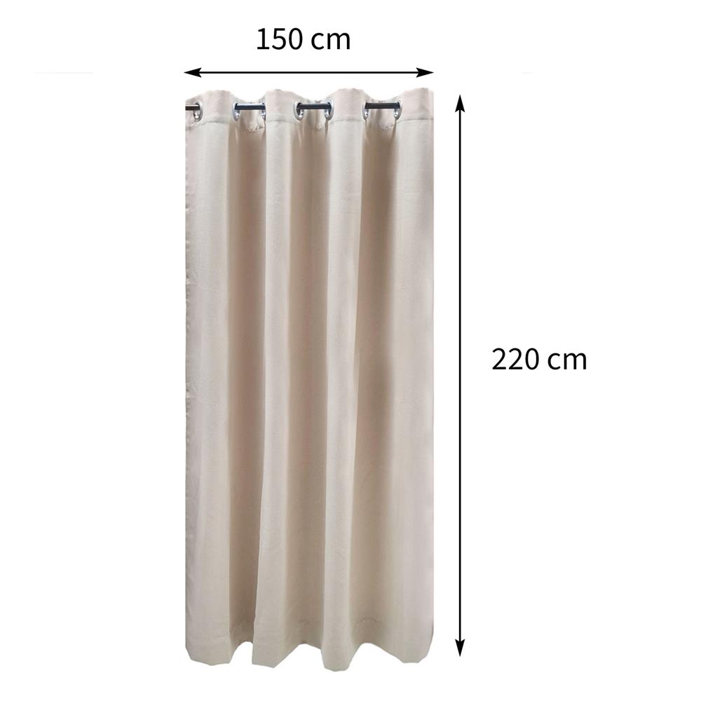 ผ้าม่าน EYELET HOME LIVING STYLE VEGAS UV 150X220 ซม. สีครีม