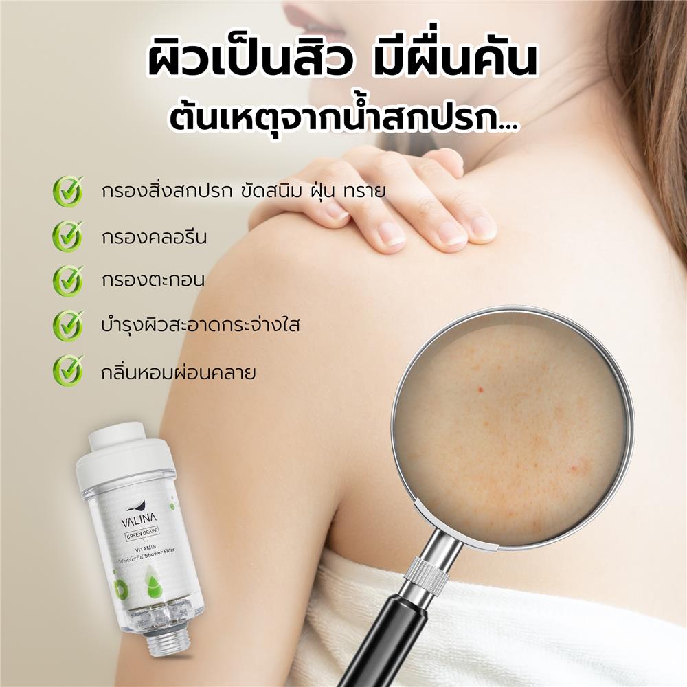 ตัวกรองอาบน้ำ VALINA WF กลิ่น GREEN GRAPE