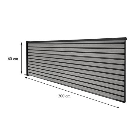 รั้วบังตา SET-B SUNSHIELD 0.6X2 ม. สีเทา_12