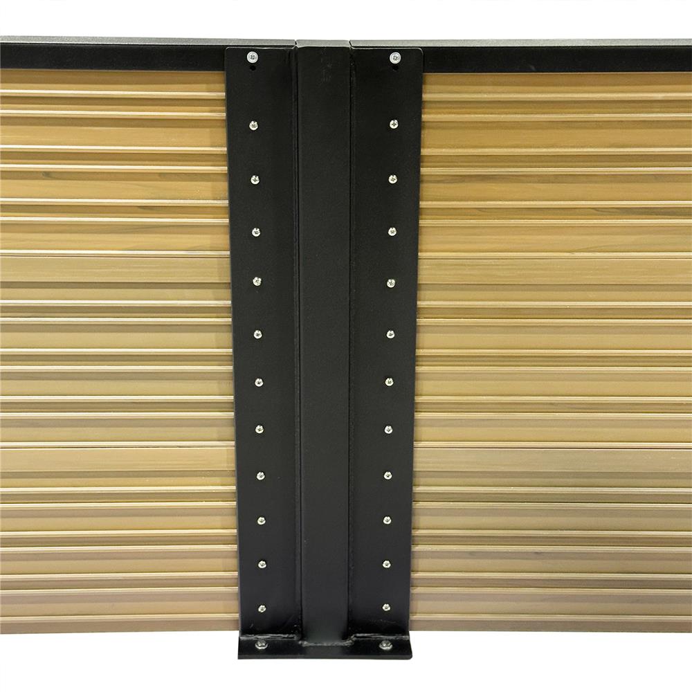 รั้วบังตาทึบ SET-B SUNSHIELD 0.6x2 ม. สีโอ๊ค