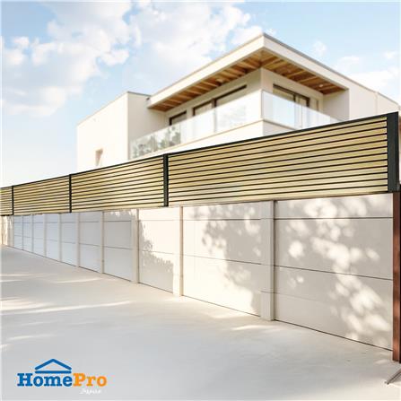 รั้วบังตาทึบ SET-B SUNSHIELD 0.6x2 ม. สีโอ๊ค_7