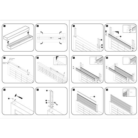 รั้วบังตาทึบ SUNSHIELD SET A 0.6x2 ม. สีเทา_9
