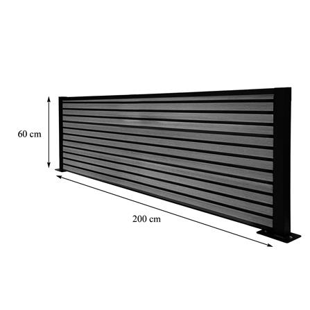 รั้วบังตา SET-A SUNSHIELD 0.6X2 ม. สีเทา_11