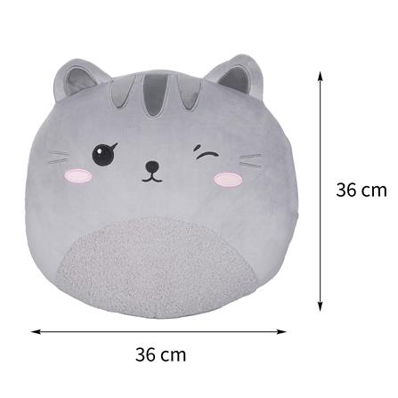 หมอนอิง HOME LIVING STYLE G-SALID CAT 14X14 นิ้ว สีเทา_11