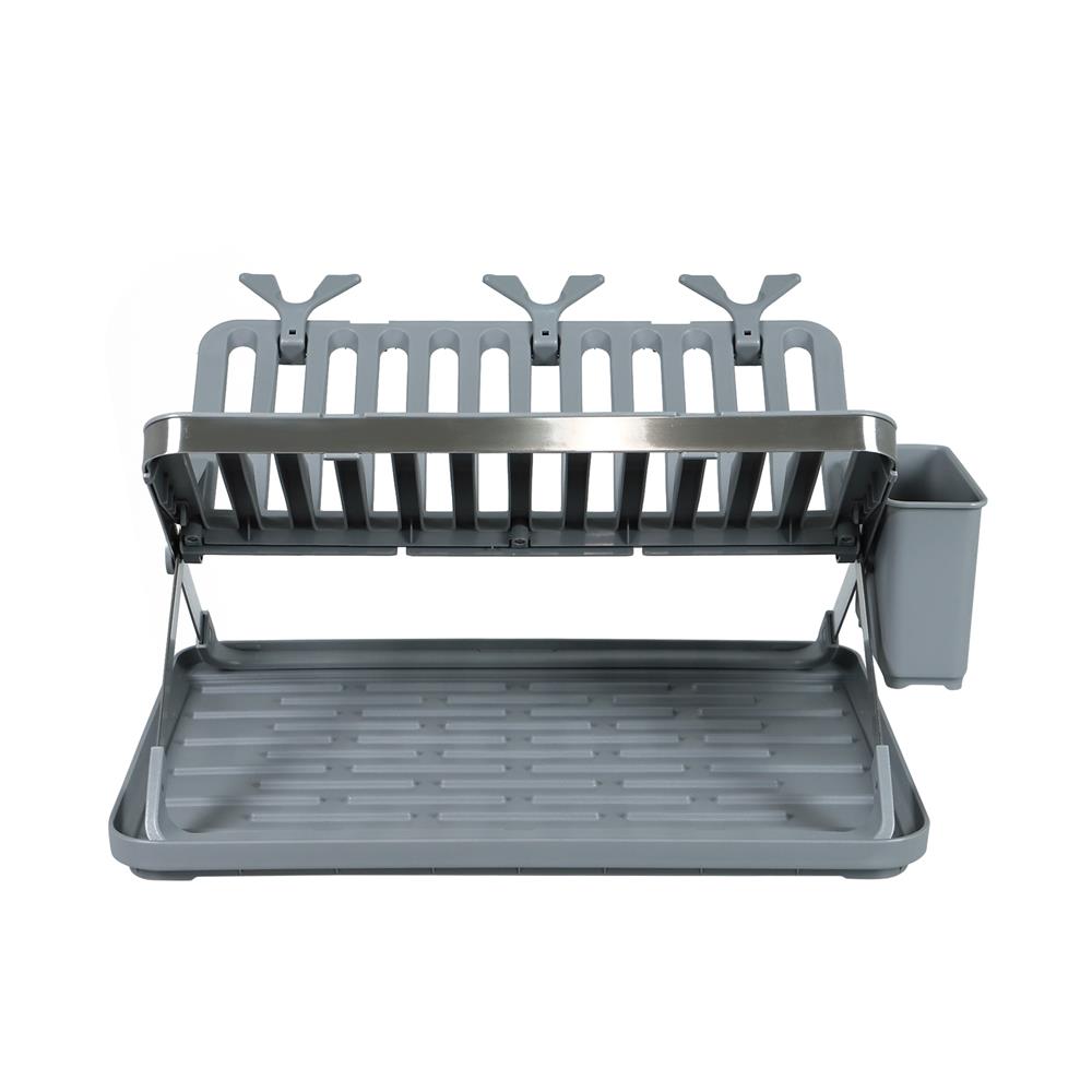 ชั้นคว่ำจานพลาสติกขาไขว้ KECH 48.5x35.5x27ซม.