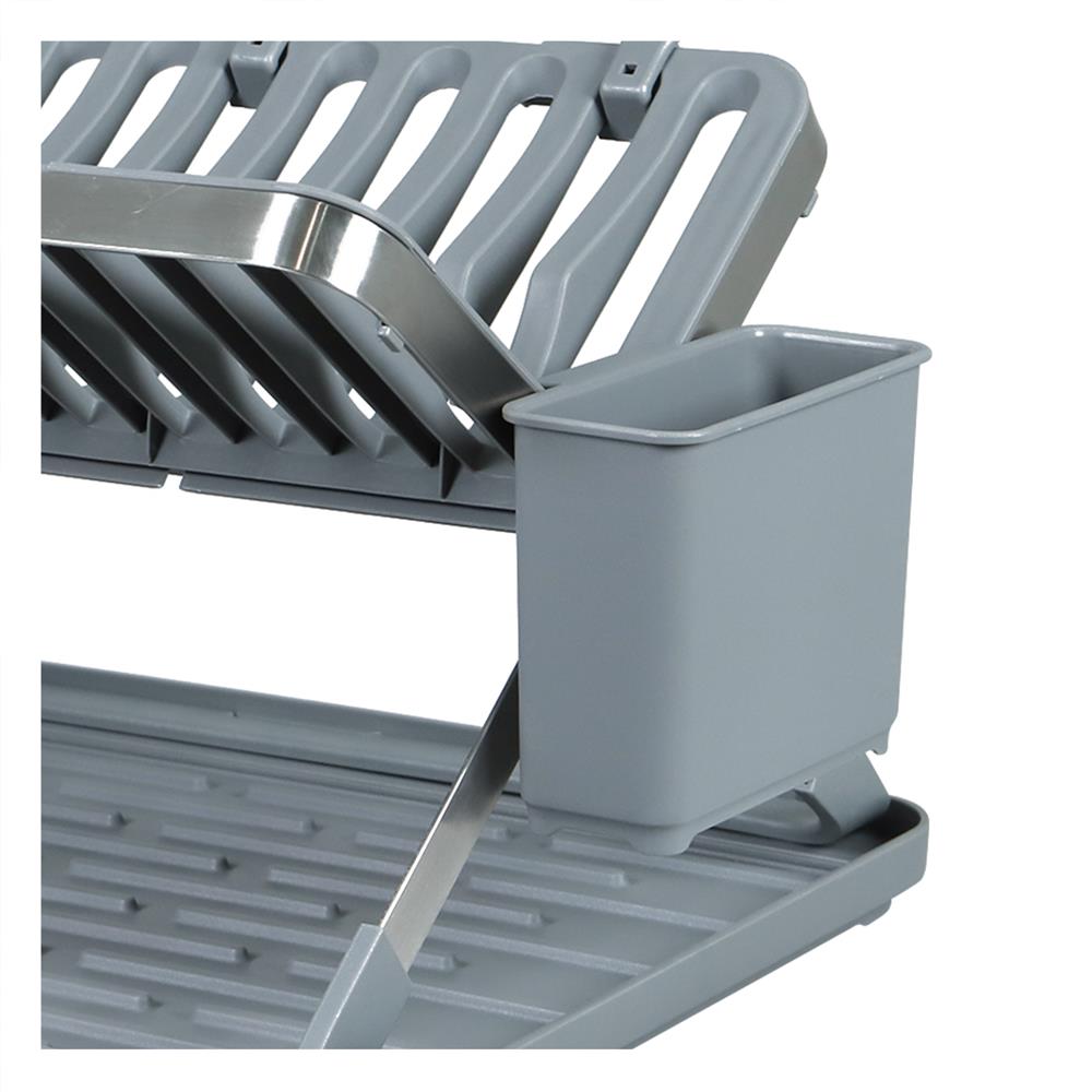 ชั้นคว่ำจานพลาสติกขาไขว้ KECH 48.5x35.5x27ซม.
