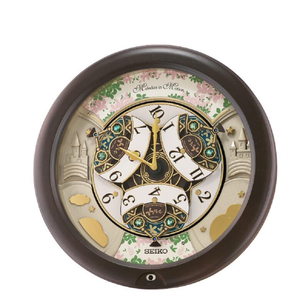 นาฬิกาแขวน SEIKO CLOCKS MELODY QXM391N 16 นิ้ว สีน้ำตาล