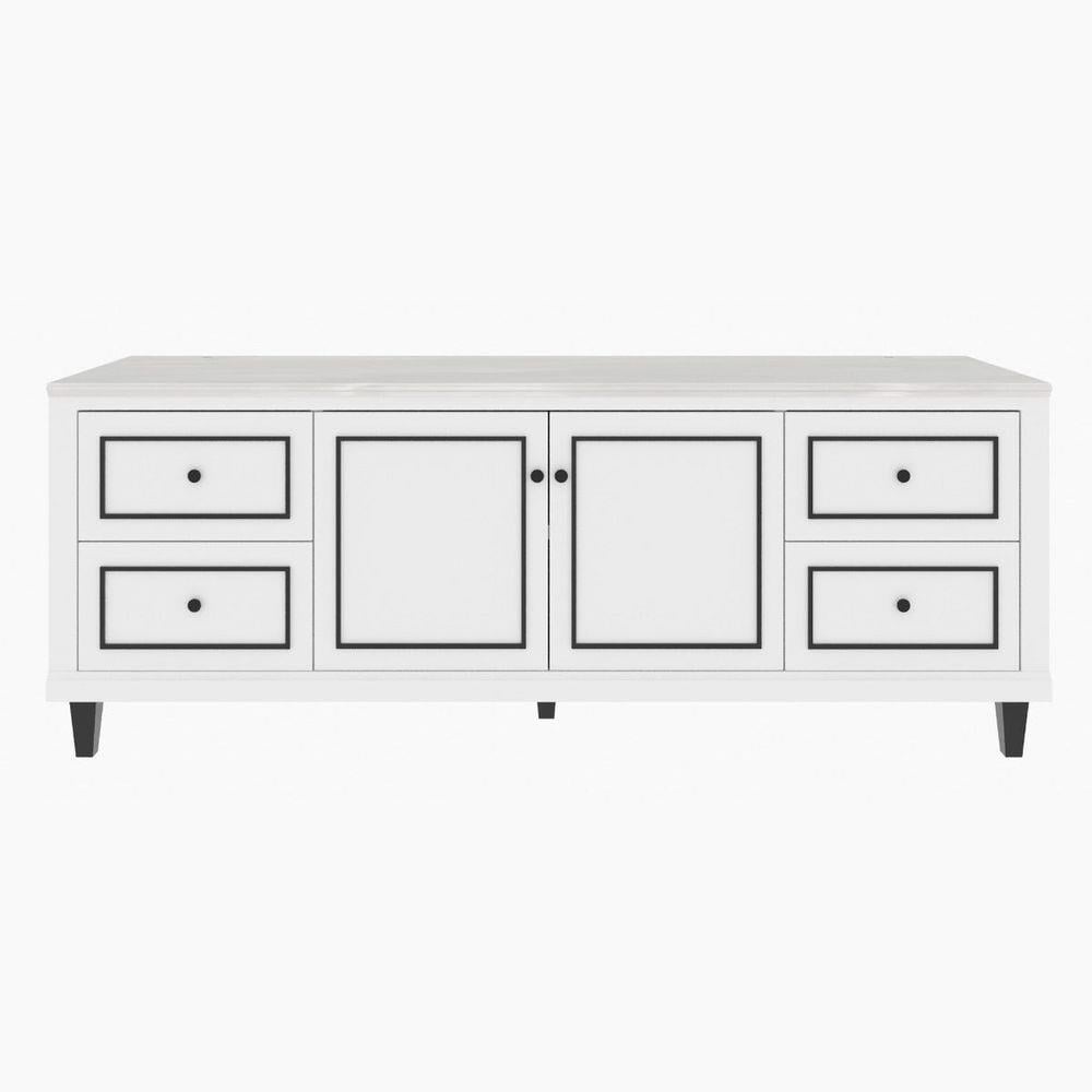 ตู้วางทีวี SB FURNITURE ETERNO 19220926 180 ซม. สีขาว