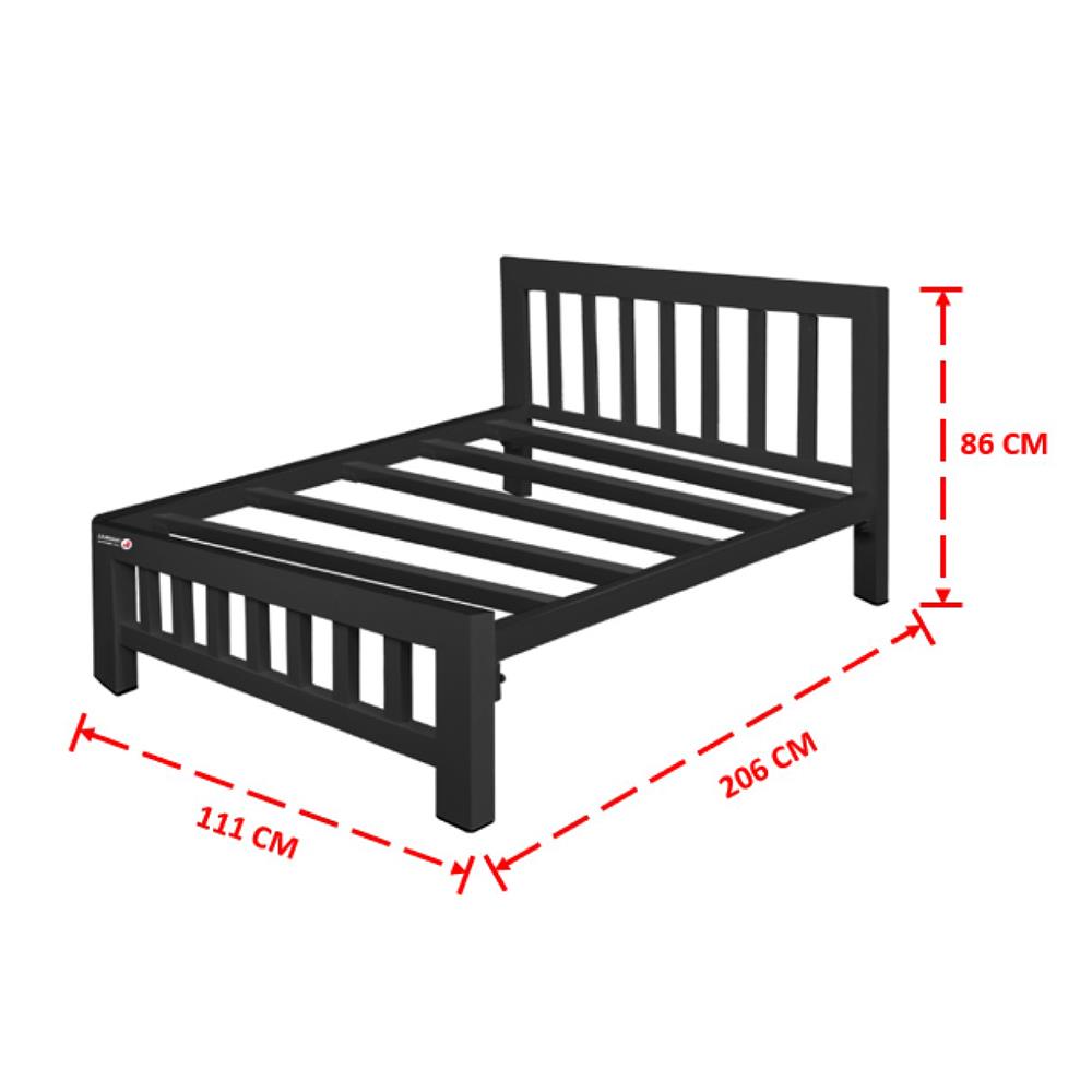 เตียงเหล็ก 3.5 ฟุต THAIBULL SST032-105N สีดำ