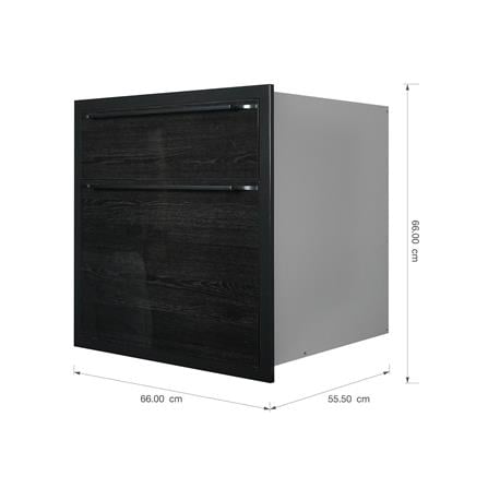ตู้ลิ้นชัก KITZCHO LUCIDA 66x66 ซม. สี DARK OAK V.1_4