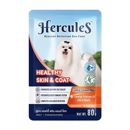 อาหารเปียกสุนัข HERCULES HEALTHY SKIN AND COAT 80 ก._0