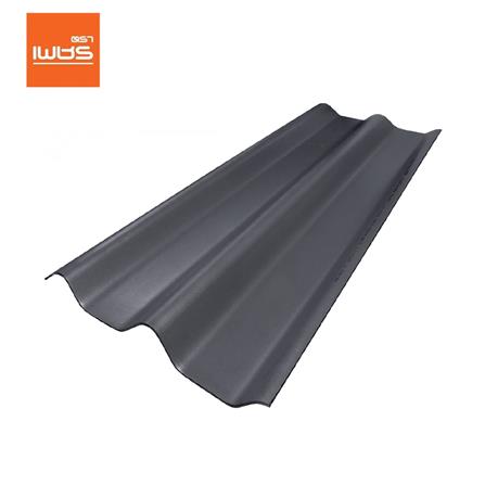 กระเบื้องหลังคา ลอนคู่ ตราเพชร 0.5x50x120 ซม. สีไอรอนเกรย์_0