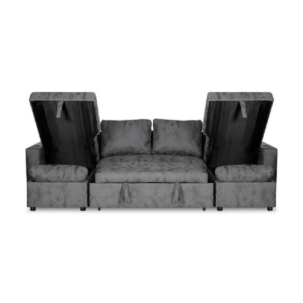 โซฟาเบด 4 ที่นั่ง AS FURNITURE HYPER LGYU04 สีเทา