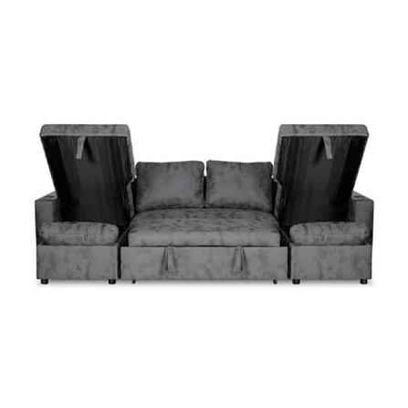 โซฟาเบด 4 ที่นั่ง AS FURNITURE HYPER LGYU04 สีเทา_5