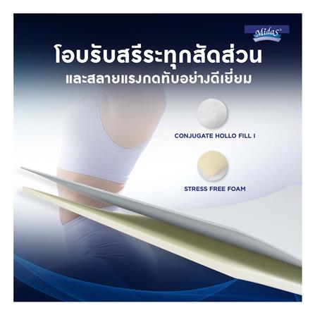 ที่นอน 6 ฟุต MIDAS FREEDOM พร้อมหมอนหนุน 2 ชิ้น_12