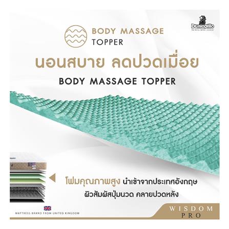 ที่นอน 3.5 ฟุต DUNLOPILLO WISDOM PRO พร้อมหมอนหนุน 1 ชิ้น_6