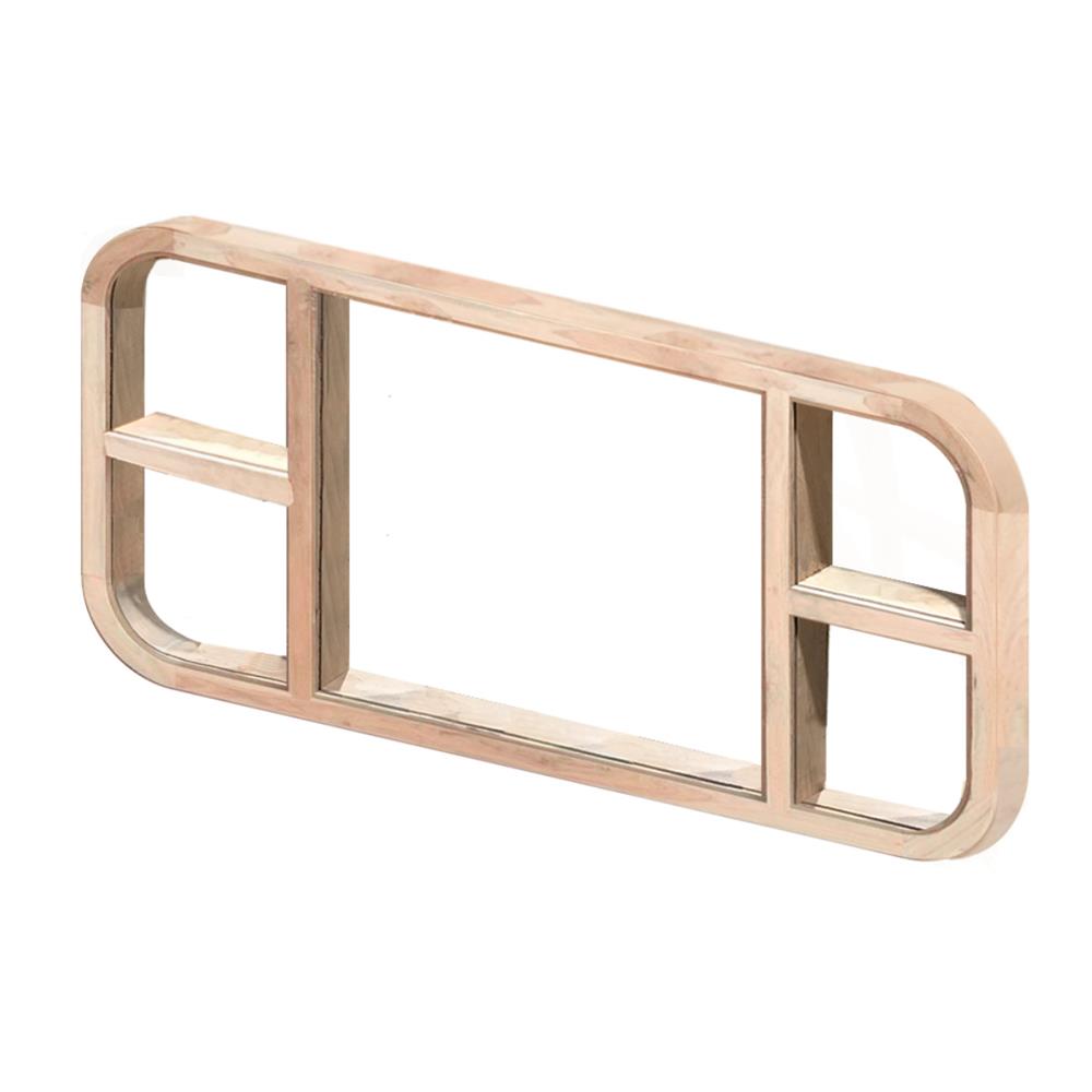 วงกบหน้าต่างโค้ง ไม้เนื้อแข็ง N999 MM-05 120x200 ซม. สีธรรมชาติ