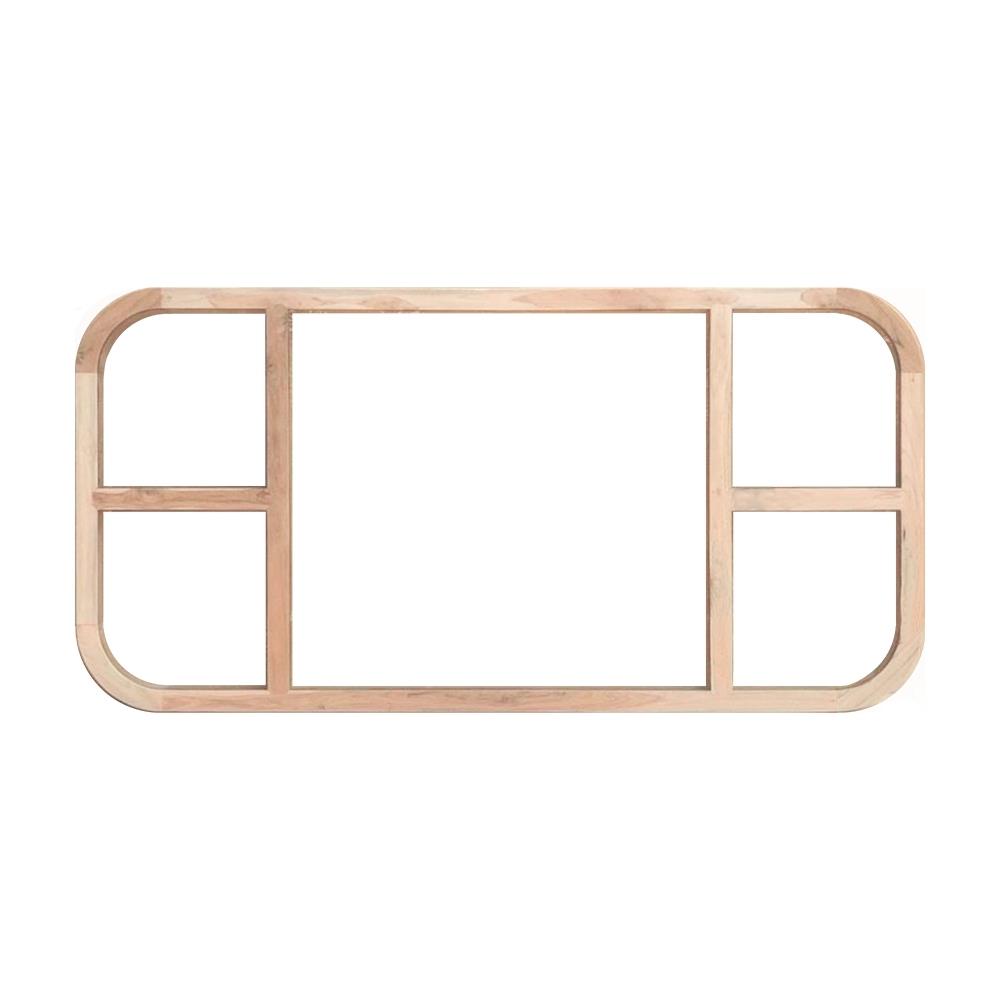 วงกบหน้าต่างโค้ง ไม้เนื้อแข็ง N999 MM-05 120x200 ซม. สีธรรมชาติ