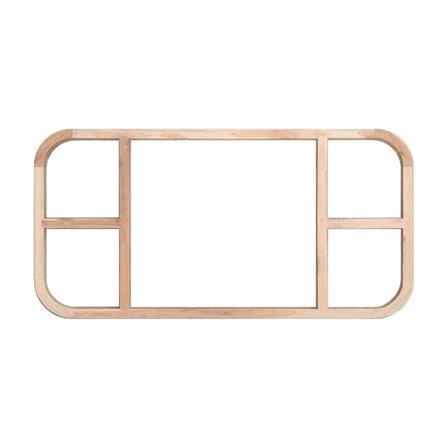 วงกบหน้าต่างโค้ง ไม้เนื้อแข็ง N999 MM-05 120x200 ซม. สีธรรมชาติ_1