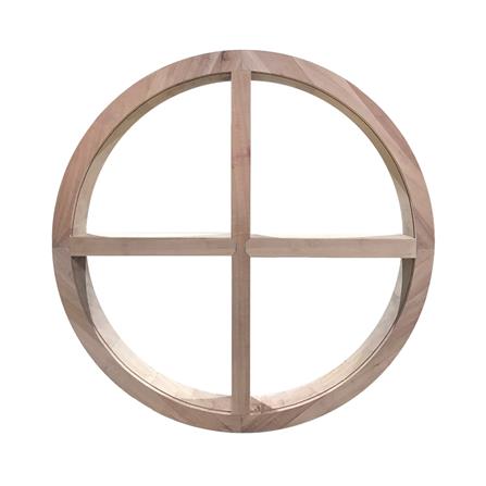 วงกบหน้าต่างโค้ง ไม้เนื้อแข็ง N999 MM04 80x80 ซม. สีธรรมชาติ_0