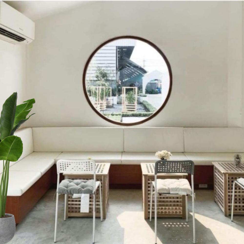 วงกบหน้าต่างโค้ง ไม้เนื้อแข็ง N999 MM01 100x100 ซม. สีธรรมชาติ