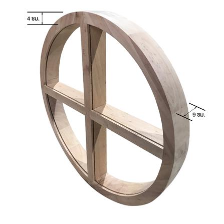 วงกบหน้าต่างโค้ง ไม้เนื้อแข็ง N999 MM04 100x100 ซม. สีธรรมชาติ_3