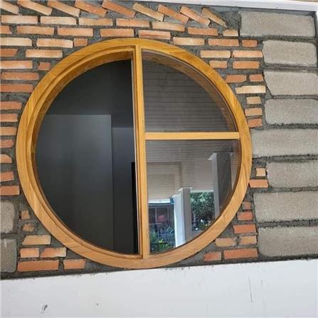 วงกบหน้าต่างโค้ง ไม้เนื้อแข็ง N999 MM03 80X80 ซม. สีธรรมชาติ_1