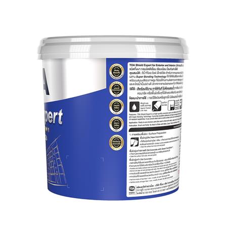 สีน้ำทาภายนอก ชนิดกึ่งเงา TOA SHIELD EXPERT SUPERIOR PREMIUM 2 IN 1 BASE B 2.5 แกลลอน_2