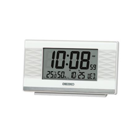 นาฬิกาดิจิทัล SEIKO CLOCKS QHL094W 3X5.3 นิ้ว สีขาว