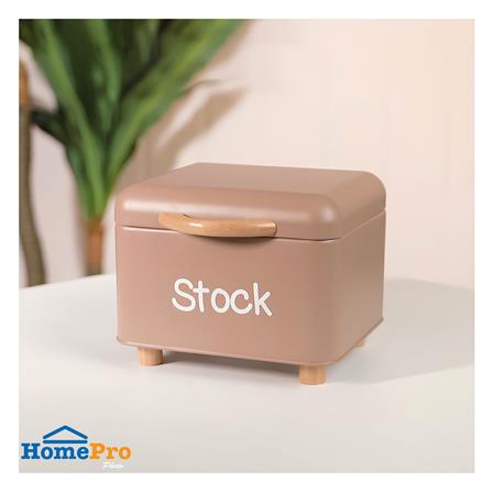 ขวดโหลเหลี่ยมฝาดึง KECH STOCK BOX 2 ลิตร สีน้ำตาล_5