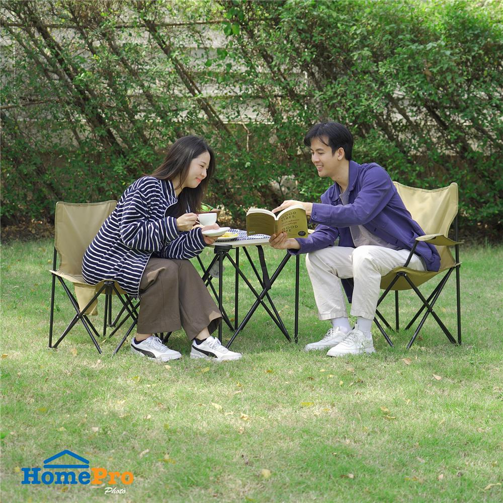 เก้าอี้สนาม SPRING NIKKO 52x80 ซม. สีน้ำตาล