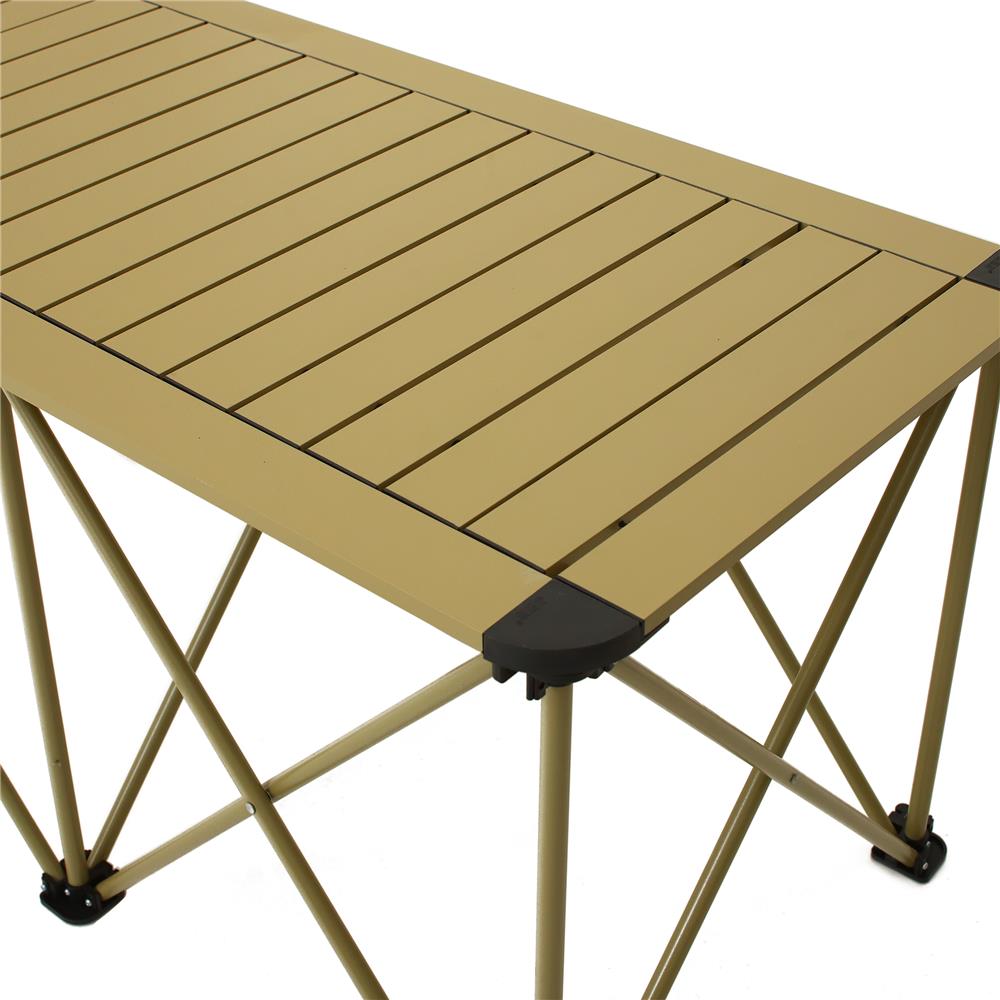 โต๊ะพับแคมป์ปิ้ง SPRING NIKKO 100 ซม. สีน้ำตาล