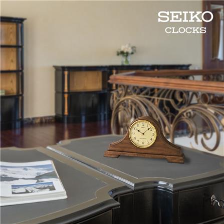 นาฬิกาตั้งโต๊ะ SEIKO CLOCKS QXJ031B 15.7X8 นิ้ว สีน้ำตาล_4