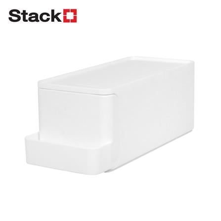 กล่องลิ้นชัก 1 ช่อง STACKO CONNECT 22.5X9X8.5 ซม. สีขาว_0