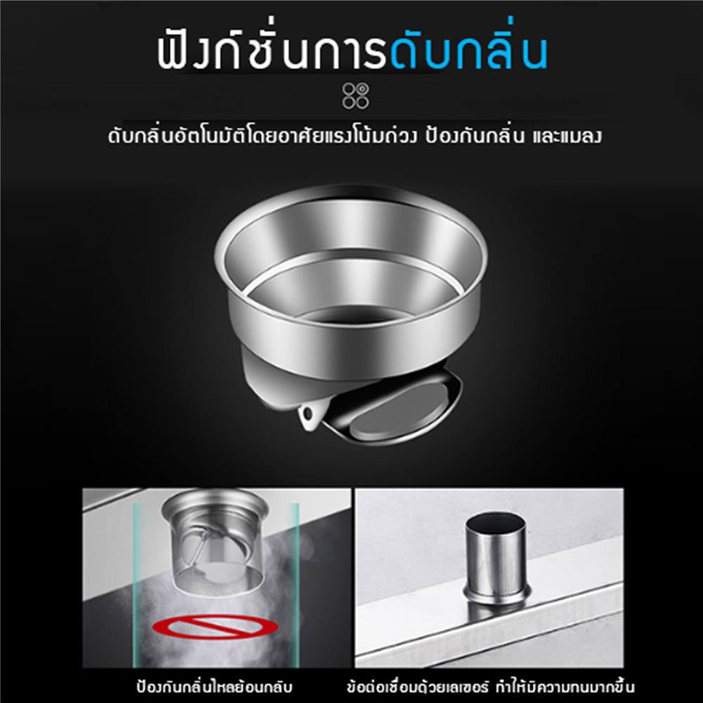 รางน้ำทิ้ง CASSA CL0261 120 ซม. สีเงิน