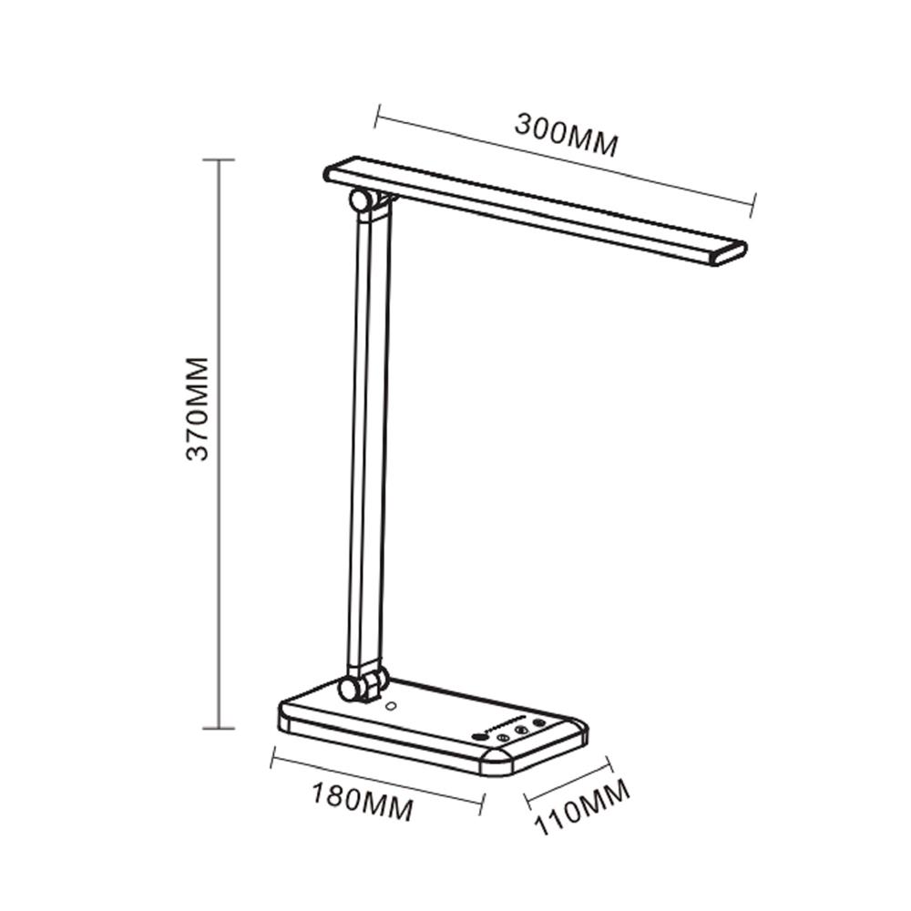 ไฟอ่านหนังสือ LED CARINI MT376WH 4 วัตต์ สีขาว