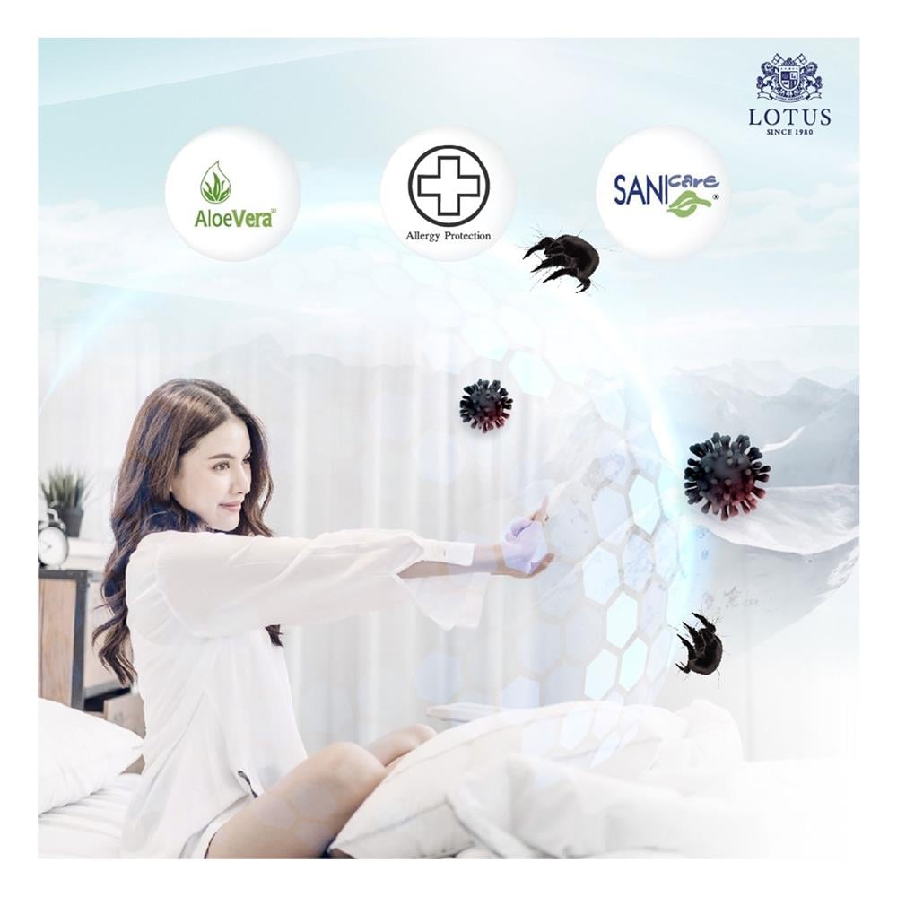 ที่นอน 5 ฟุต LOTUS ARCTIC ZEN พร้อมชุดเครื่องนอน 11 ชิ้น