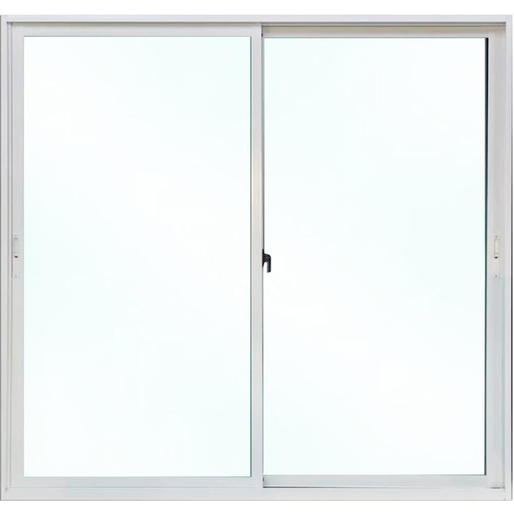 ประตูบานเลื่อน อะลูมิเนียม S-S MHOLARN 200x200 ซม. สีขาว