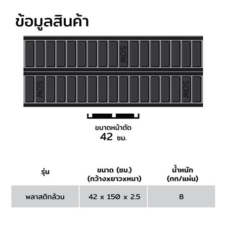 ไม้แบบพลาสติกหล่อคาน SON OF WOOD 42x150x2.5 ซม._6