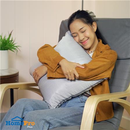 หมอนอิง HOME LIVING STYLE NURA 18X18 นิ้ว สีเทาอ่อน_5