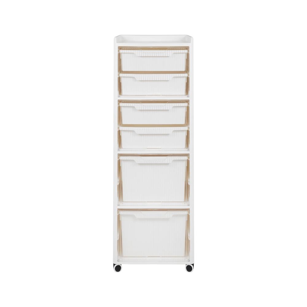 ตู้บานเปิดบน 4 ชั้น STACKO VENUS 41X30X114 ซม. สีขาว