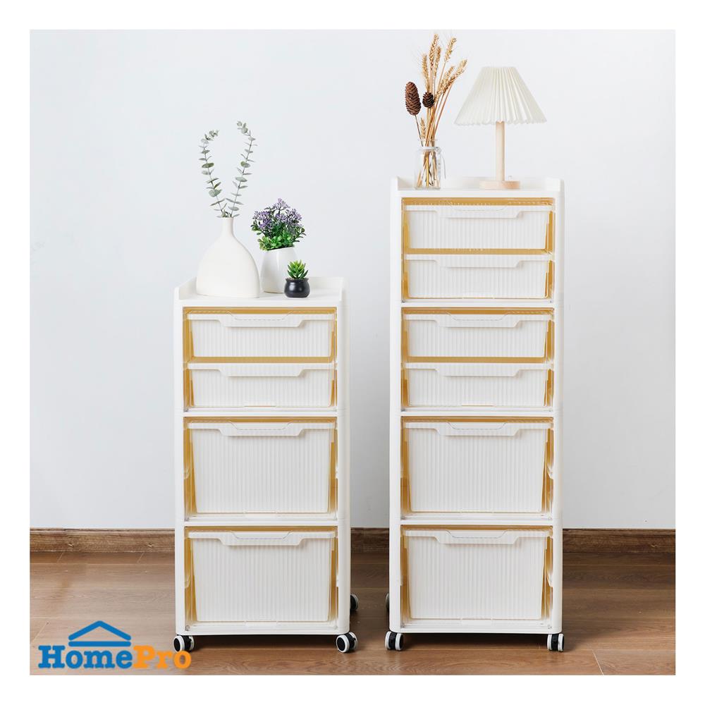 ตู้บานเปิดบน 4 ชั้น STACKO VENUS 41X30X114 ซม. สีขาว