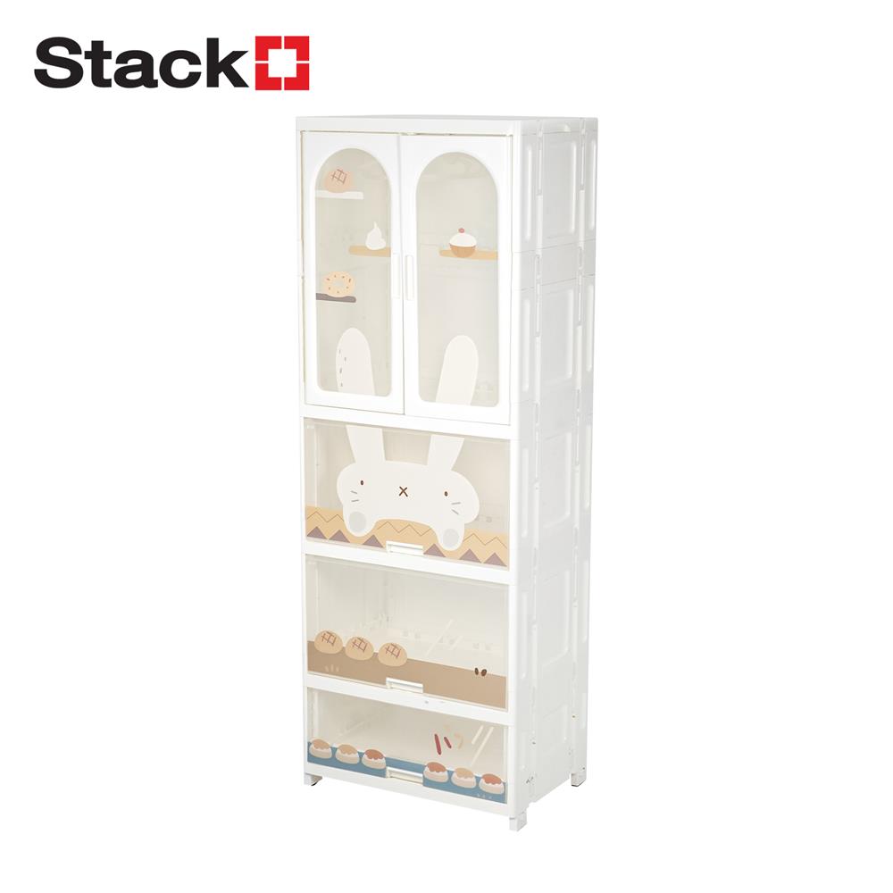 ตู้เสื้อผ้า 4 ชั้น STACKO RABBIT 58X40X157 ซม. สีขาว_1