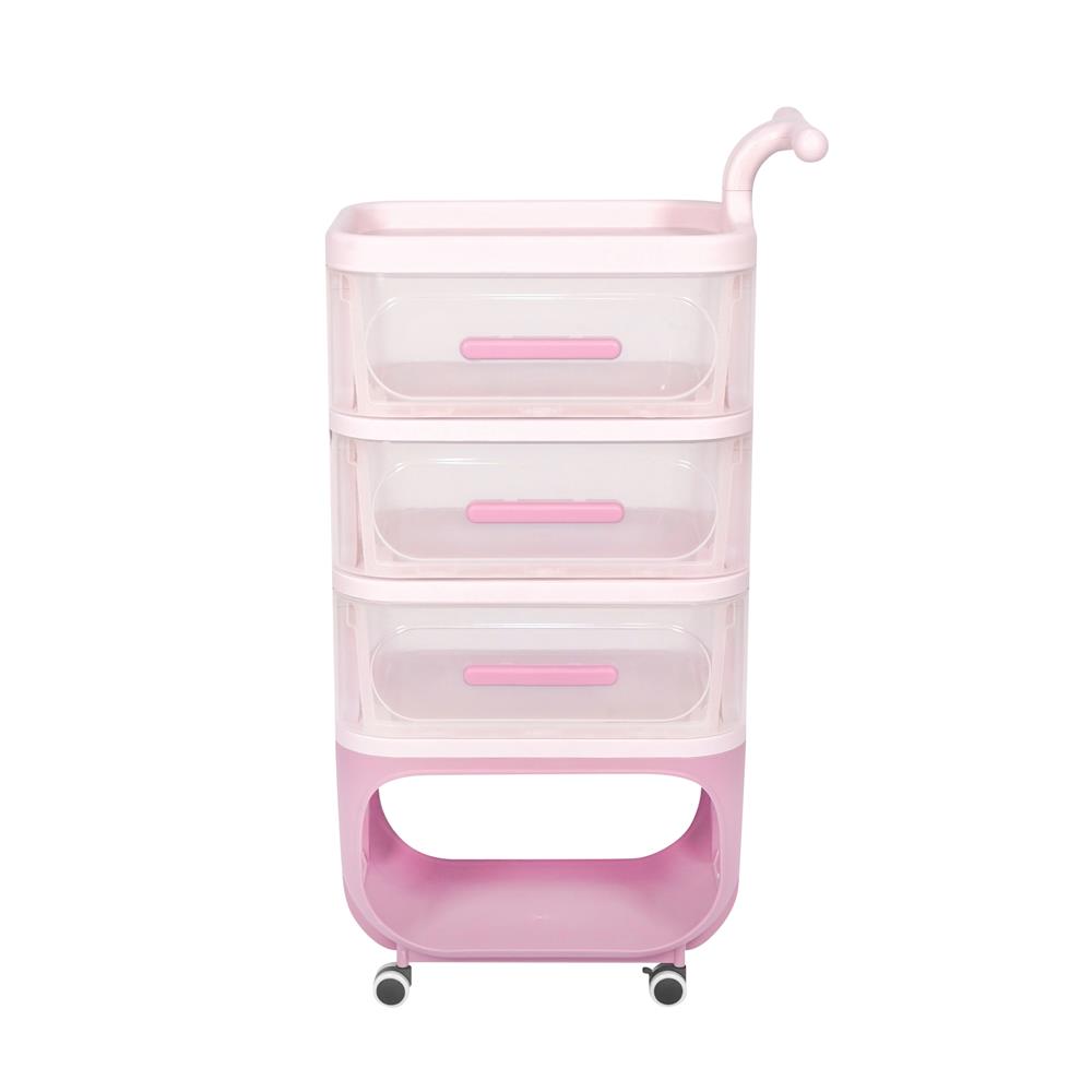 ชั้นวางของ 4 ชั้น STACKO KID VIVE 50X32X94 ซม. สีชมพู