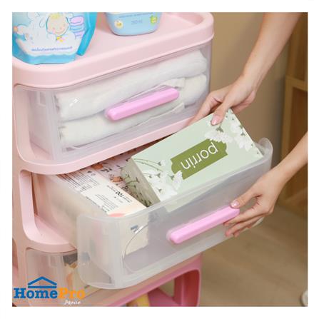 ชั้นวางของ 4 ชั้น STACKO KID VIVE 50X32X94 ซม. สีชมพู_4