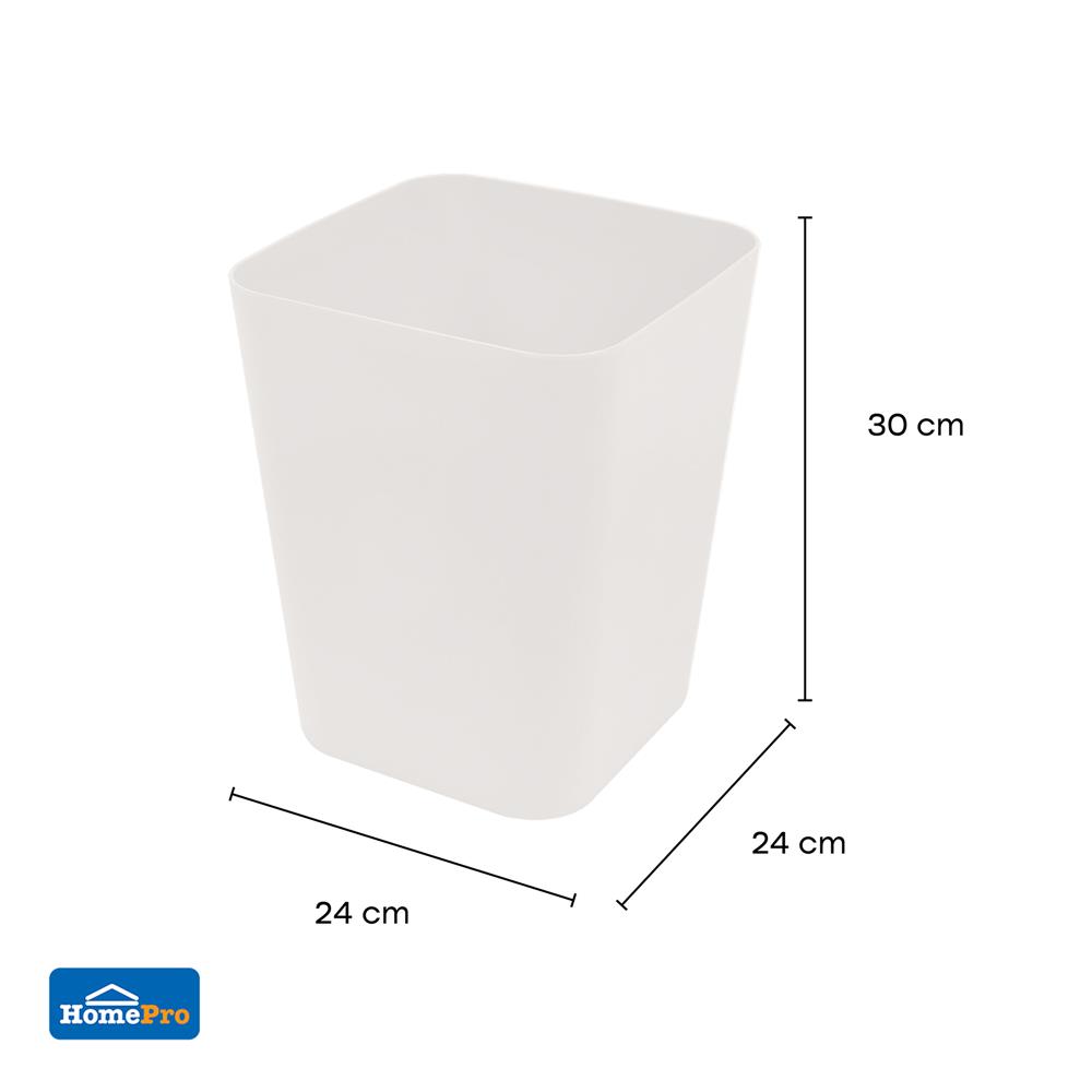 ถังขยะเหลี่ยม ACCO CIRCULAR 12 ลิตร สีเทา