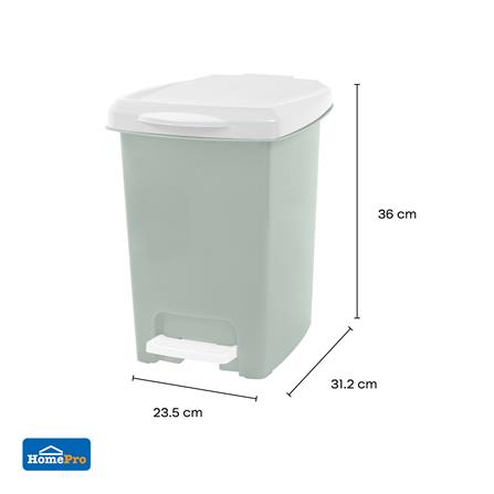 ถังขยะเหยียบเหลี่ยม ACCO CIRCULAR 10 ลิตร สีเขียว_6